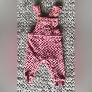 💕 PL Baby “Sweet Little Thing” Quilted Overalls – Size 6M